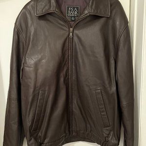 Jos. A. Bank Brown Leather Jacket
